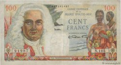 100 Francs La Bourdonnais AFRIQUE ÉQUATORIALE FRANÇAISE  1946 P.24 VF