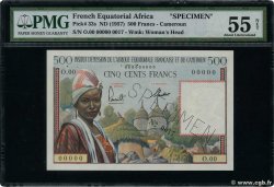 500 Francs Spécimen AFRIQUE ÉQUATORIALE FRANÇAISE  1957 P.33s SPL
