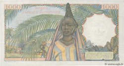 1000 Francs FRENCH WEST AFRICA  1953 P.42 MBC