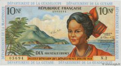 10 Nouveaux Francs FRENCH ANTILLES  1962 P.05a