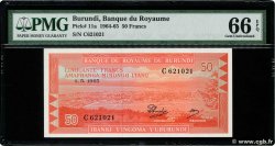 50 Francs BURUNDI  1965 P.11a