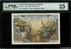 500 Francs CAMEROON  1962 P.11
