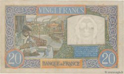 20 Francs TRAVAIL ET SCIENCE FRANCE  1939 F.12.01 XF-