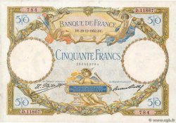 50 Francs LUC OLIVIER MERSON type modifié FRANKREICH  1932 F.16.03 fSS