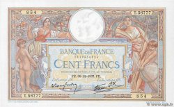 100 Francs LUC OLIVIER MERSON type modifié FRANCE  1937 F.25.07 XF+