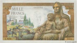 1000 Francs DÉESSE DÉMÉTER FRANCE  1943 F.40.38 SUP+