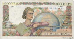 10000 Francs GÉNIE FRANÇAIS FRANCIA  1950 F.50.40 MB
