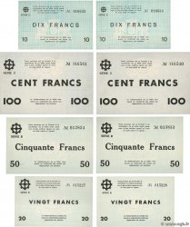 10 à 100 Francs Lot FRANCE regionalism and various Mulhouse 1940 BU.50 à 53 UNC-