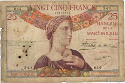 25 Francs MARTINIQUE  1930 P.12 G