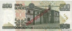 200 Nuevos Pesos Spécimen MEXICO  1992 P.103s UNC-