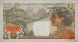 100 Francs La Bourdonnais SAINT PIERRE E MIQUELON  1950 P.26 SPL
