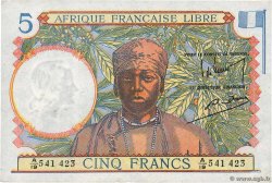 5 Francs AFRIQUE ÉQUATORIALE FRANÇAISE Brazzaville 1941 P.06a XF