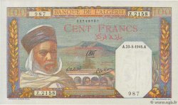 100 Francs ALGÉRIE  1945 P.085 SPL+