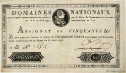 50 Livres FRANCIA  1792 Ass.32a