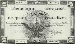 400 Livres FRANCE  1792 Ass.38a VF+