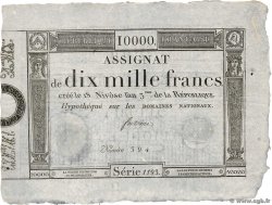 10000 Francs FRANKREICH  1795 Ass.52a fVZ