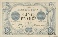 5 Francs NOIR FRANCE  1873 F.01.15