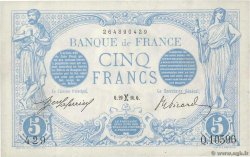 5 Francs BLEU FRANCIA  1916 F.02.36