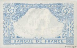 5 Francs BLEU lion inversé FRANCE  1916 F.02bis.04 AU-