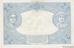 20 Francs BLEU FRANKREICH  1906 F.10.01 fVZ