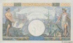 1000 Francs COMMERCE ET INDUSTRIE FRANCIA  1944 F.39.11 FDC