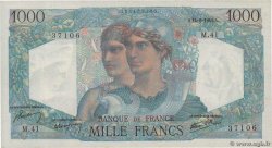 1000 Francs MINERVE ET HERCULE FRANCE  1945 F.41.04 UNC-