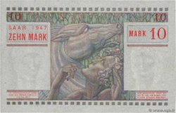 10 Mark SARRE FRANCE  1947 VF.47.01 XF+