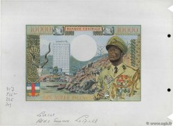 10000 Francs Épreuve EQUATORIAL AFRICAN STATES (FRENCH)  1968 P.07E fST