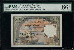 500 Francs FRENCH AFARS AND ISSAS  1973 P.31 UNC