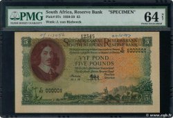 5 Pounds Spécimen SOUTH AFRICA  1958 P.097cs
