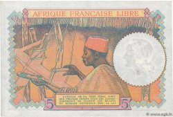 5 Francs FRENCH EQUATORIAL AFRICA Brazzaville 1941 P.06a XF