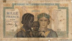 1000 Francs FRENCH WEST AFRICA  1941 P.24