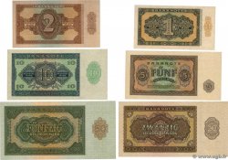 1 au 50 Deutsche Mark Lot ALLEMAGNE RÉPUBLIQUE DÉMOCRATIQUE  1948 P.09b au P.14b NEUF