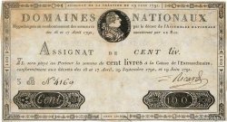 100 Livres FRANCIA  1791 Ass.15a MBC