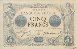 5 Francs NOIR FRANCE  1873 F.01.19 XF