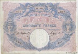 50 Francs BLEU ET ROSE FRANCIA  1901 F.14.13 BC+