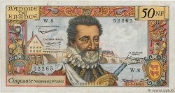 50 Nouveaux Francs HENRI IV FRANCIA  1959 F.58.01 BC+