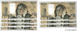 500 Francs PASCAL Consécutifs FRANCIA  1985 F.71.33 AU+