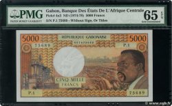 5000 Francs Fauté GABON  1974 P.04x UNC