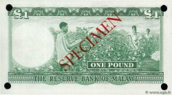 1 Pound Spécimen MALAWI  1964 P.03s q.FDC