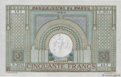 50 Francs MAROKKO  1947 P.21 fST