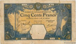 500 Francs GRAND-BASSAM FRENCH WEST AFRICA Grand-Bassam 1924 P.13D q.B