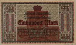 100 Mark GERMANY Braunschweig 1918  UNC