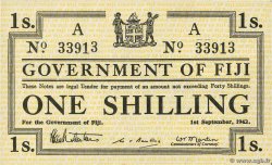 1 Shilling FIYI  1942 P.049a FDC