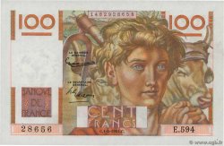 100 Francs JEUNE PAYSAN filigrane inversé FRANCE  1954 F.28bis.06 pr.SPL