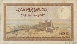 5000 Francs MAROCCO  1949 P.23c q.MB