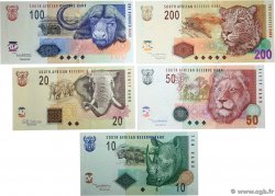 10 au 200 Rand Lot SUDAFRICA  2005 P.128 au P.132 FDC