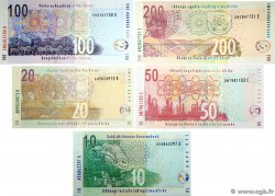 10 au 200 Rand Lot SOUTH AFRICA  2005 P.128 au P.132 UNC
