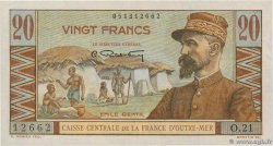 20 Francs Émile Gentil AFRIQUE ÉQUATORIALE FRANÇAISE  1946 P.22 q.FDC