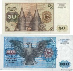 50 et 100 Deutsche Mark Lot GERMAN FEDERAL REPUBLIC  1980 P.33d et P.34d SPL